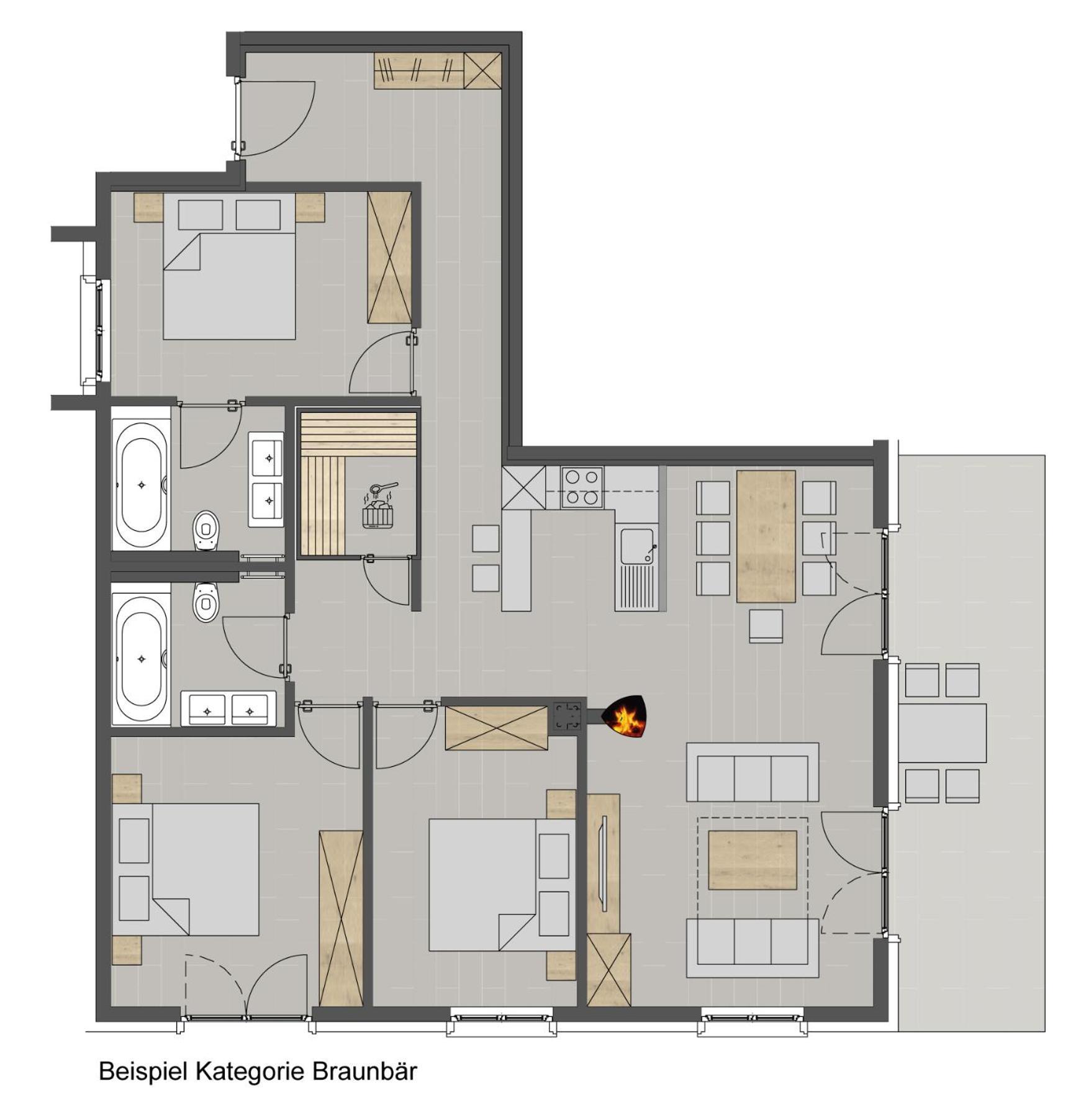 Alpinlodges Kühtai Rum bild